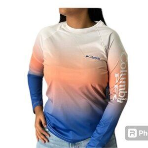 Columbia kids printed long sleeve sun guard NWT